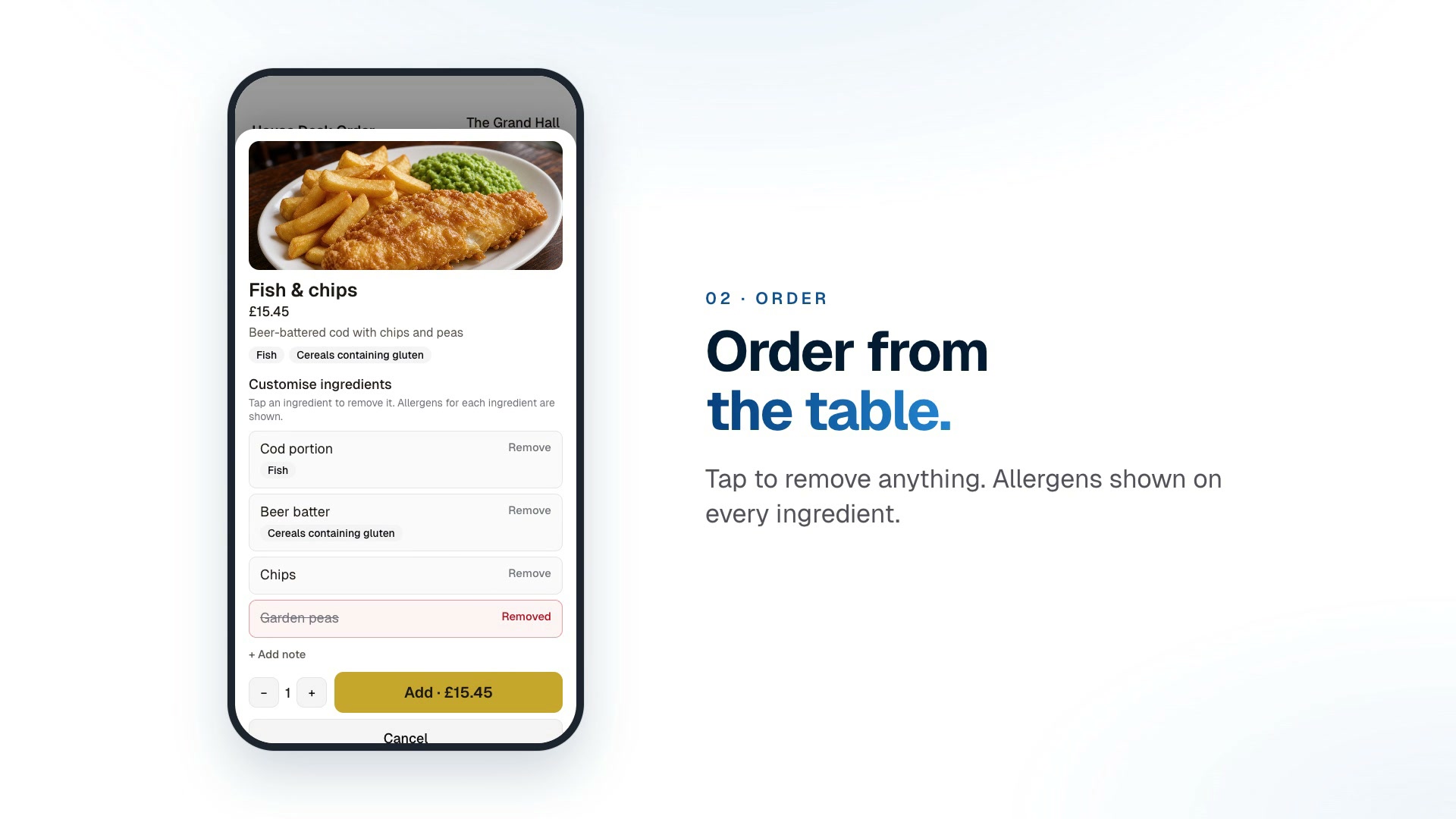 QR table ordering for pubs in HouseDesk