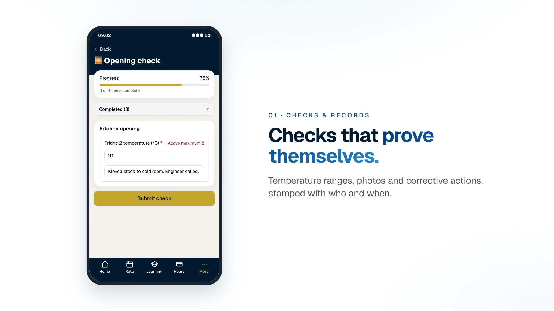 Pub compliance & daily checks in HouseDesk